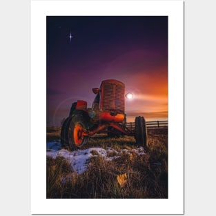 Red Cast Tractor Awakens Posters and Art